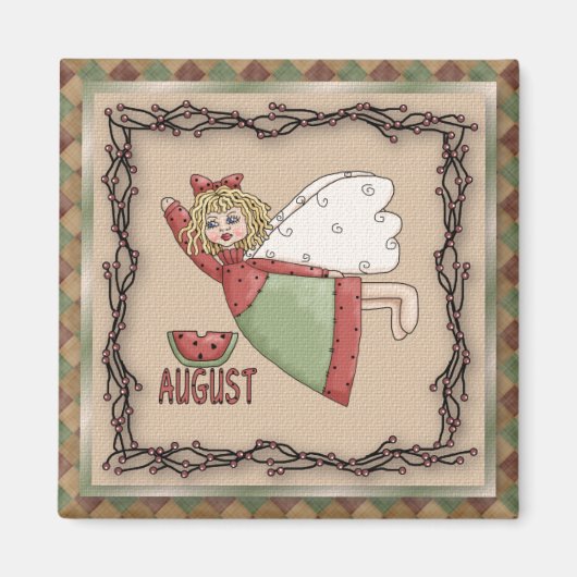 Augustus Engel / Fairy Maand Magnet (Voorkant)