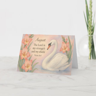 Augustus Flamingo Bijbelvers Christelijke Verjaard Feestdagen Kaart