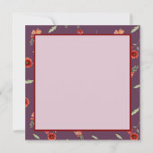 Augustus Geboorte Bloem Papaver Gladiolus Grateful Bedankkaart (Achterkant)