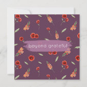 Augustus Geboorte Bloem Papaver Gladiolus Grateful Bedankkaart (Voorkant)