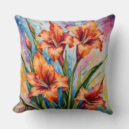 Augustus Geboorte Maand Bloem Gladiolus, Gladiolus Kussen