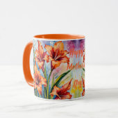 Augustus Geboorte Maand Bloem Gladiolus’s. gladioo Mok (Voorkant links)