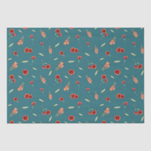 Augustus Geboorte Maand Bloemen Poppy Gladiolus Tissuepapier