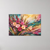 Augustus Geboortebloem Gladiolus Energie Abstracts Canvas Afdruk (Voorkant)