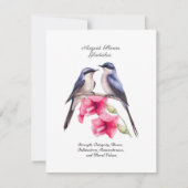 Augustus Geboortemaand Bloem Gladiolen met Vogels (Voorkant)