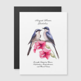 Augustus Geboortemaand Bloem Gladiolen met Vogels