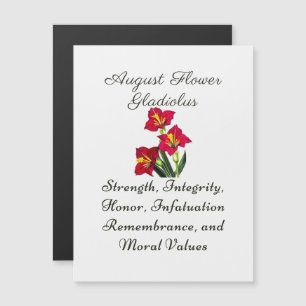 Augustus Geboortemaand Bloem Gladiolus Geboorteges
