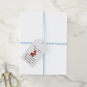 Augustus Geboortemaand Bloem Gladiolus Geboorteges Cadeaulabel (Met Touw)