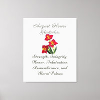 Augustus Geboortemaand Bloem Gladiolus Geboorteges