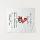 Augustus Geboortemaand Bloem Gladiolus Geboorteges Wandkleed (Voorkant (horizontaal))