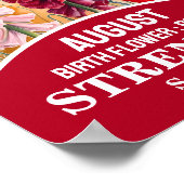 Augustus Geboortemaand Flower Christelijke Wall Ar Poster (Hoek)