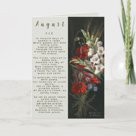 Augustus Geboren in Proza Bloem Kaart