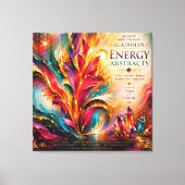 Augustus Gladiolen Energie Abstracts Extra Groot Canvas Afdruk (Voorkant)