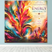 Augustus Gladiolen Energie Abstracts Extra Groot Canvas Afdruk (Insitu (Houten vloer))
