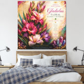 Augustus Gladiolus Bloem Bewustzijn™ Extra Groot Canvas Afdruk (Insitu (Slaapkamer))