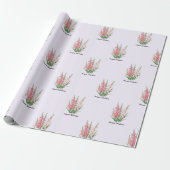 Augustus Gladiolus Bloemen Cadeaupapier (Uitgerold)