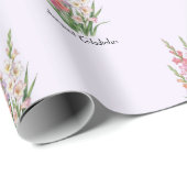Augustus Gladiolus Bloemen Cadeaupapier (Rol Hoek)