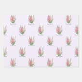 Augustus Gladiolus Bloemen Inpakpapier Vel (Voorkant)