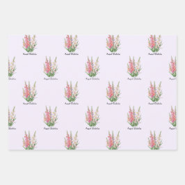 Augustus Gladiolus Bloemen Inpakpapier Vel