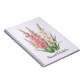 Augustus Gladiolus Bloemen Notitieboek (Rechterzijde)