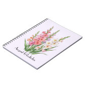 Augustus Gladiolus Bloemen Notitieboek (Linkerzijde)