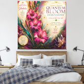 Augustus Gladiolus Quantum Bloei Dimensies Canvas Afdruk (Insitu (Slaapkamer))