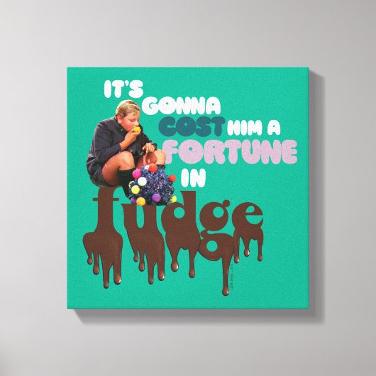 Augustus Gloop - Een fortuin in Fudge Canvas Afdruk (Voorkant)