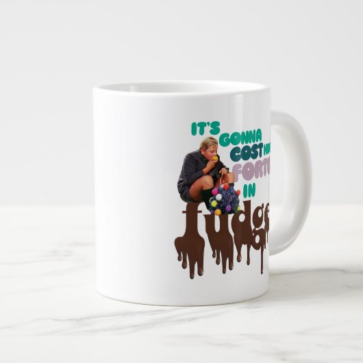 Augustus Gloop - Een fortuin in Fudge Grote Koffiekop (Voorkant rechts)