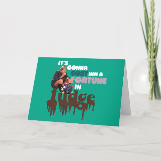 Augustus Gloop - Een fortuin in Fudge Kaart (Voorkant)