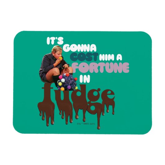 Augustus Gloop - Een fortuin in Fudge Magneet (Horizontaal)