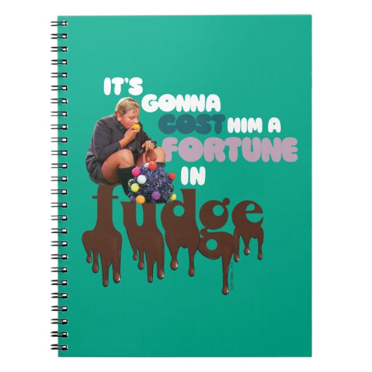 Augustus Gloop - Een fortuin in Fudge Notitieboek (Voorkant)