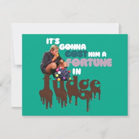 Augustus Gloop - Een fortuin in Fudge Notitiekaartje (Voorkant)