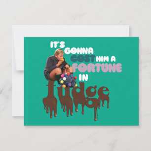 Augustus Gloop - Een fortuin in Fudge Notitiekaartje