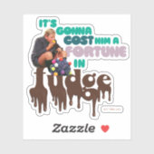 Augustus Gloop - Een fortuin in Fudge Sticker (Vel)