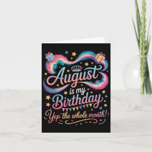 Augustus is mijn verjaardag ja de hele maand Schat Kaart