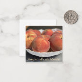 Augustus is Peach Maand! Notitiekaartje (Voorkant / Achterkant in situ)