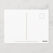 Augustus Maand Bloemen Gladiolus & Poppy Fancy Briefkaart (Achterkant)