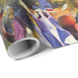  augustus Macke Girl in het platteland Cadeaupapier