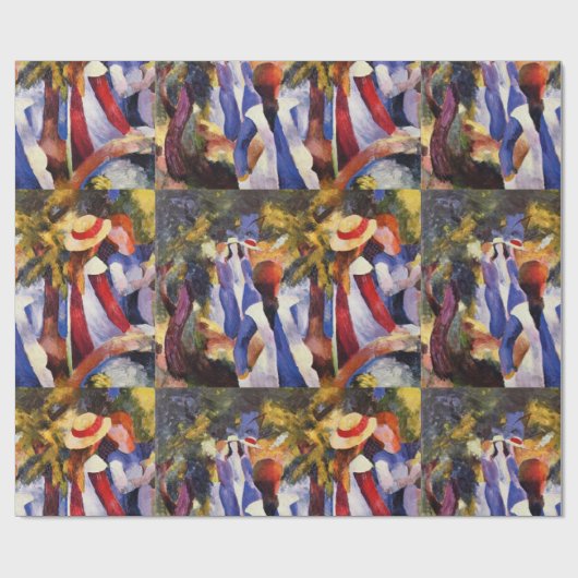  augustus Macke Girl in het platteland Cadeaupapier (Vlak)