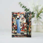 Augustus Macke - Groot, goed-laat venster van de W Briefkaart (Staand voorkant)