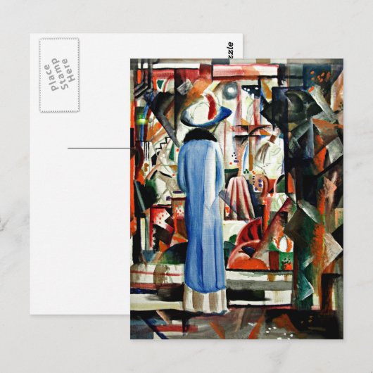 Augustus Macke - Groot, goed-laat venster van de W Briefkaart (Voorkant / Achterkant)