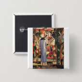 Augustus Macke - Grote BrightStor 1912-olie Vierkante Button 5,1 Cm (Voorkant /achterkant)