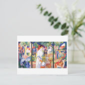 Augustus Macke - Grote dierentuin Garden Triptycho Briefkaart (Staand voorkant)