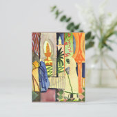 Augustus Macke-illustratie in de tempelzaal Briefkaart (Staand voorkant)