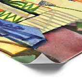 Augustus Macke-illustratie in de tempelzaal Poster (Hoek)