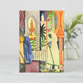 Augustus Macke, in de tempelzaal, Feestdagenkaart (Staand voorkant)