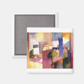 Augustus Macke - Kairouan (III) Waterverf 1914 Magneet (Voorkant / Achterkant)