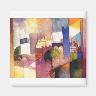 Augustus Macke - Kairouan (III) Waterverf 1914 Magneet