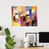 Augustus Macke - Kairouan (III) Waterverf 1914 Poster (Thuiskantoor)