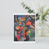 Augustus Macke - Kleur Samenstelling Ode aan Bach  Briefkaart (Staand voorkant)